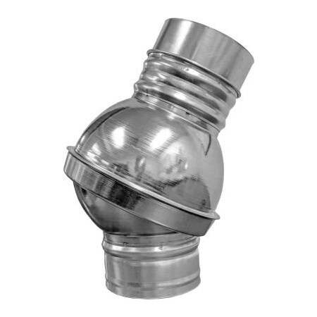 Us Duct US Duct Clamp Together Ball Joints, 10" Diameter, Galvanized RBJ10.G